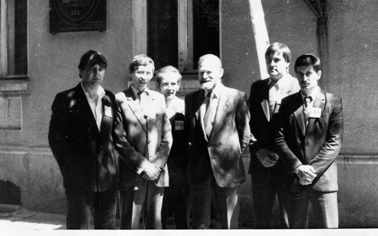Dziaacze Komitetu Obywatelskiego w Eku z posem Bronisawem Geremkiem 1989 rok